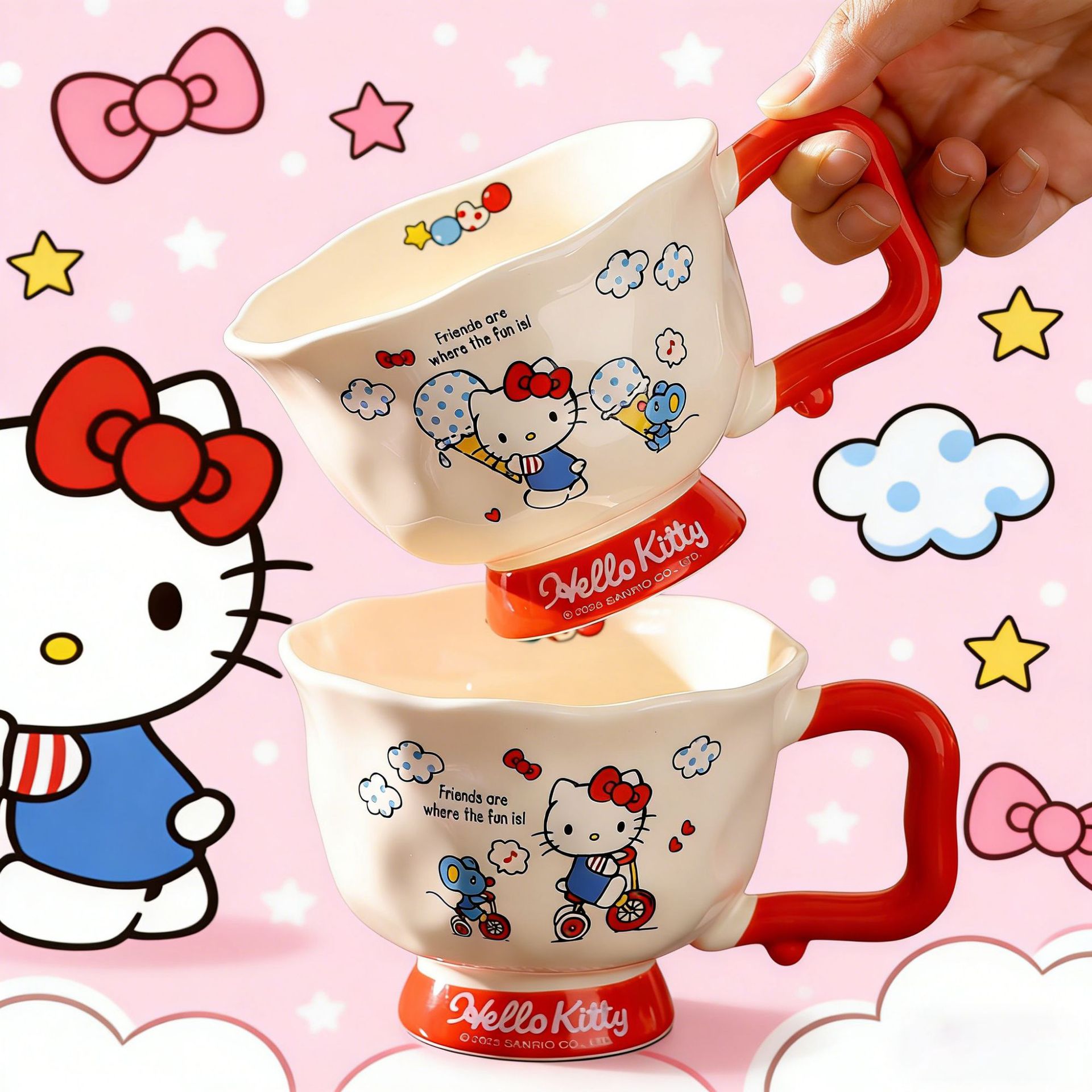 Camping Cooking Utilities - Hello Kitty Zootopia Ceramic Mug, Couple