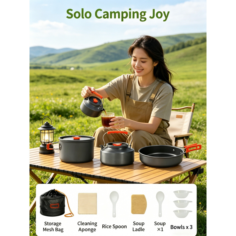 Camping Cooking Utensils Storage - Camping Cookware Set – Outdoor Cooking