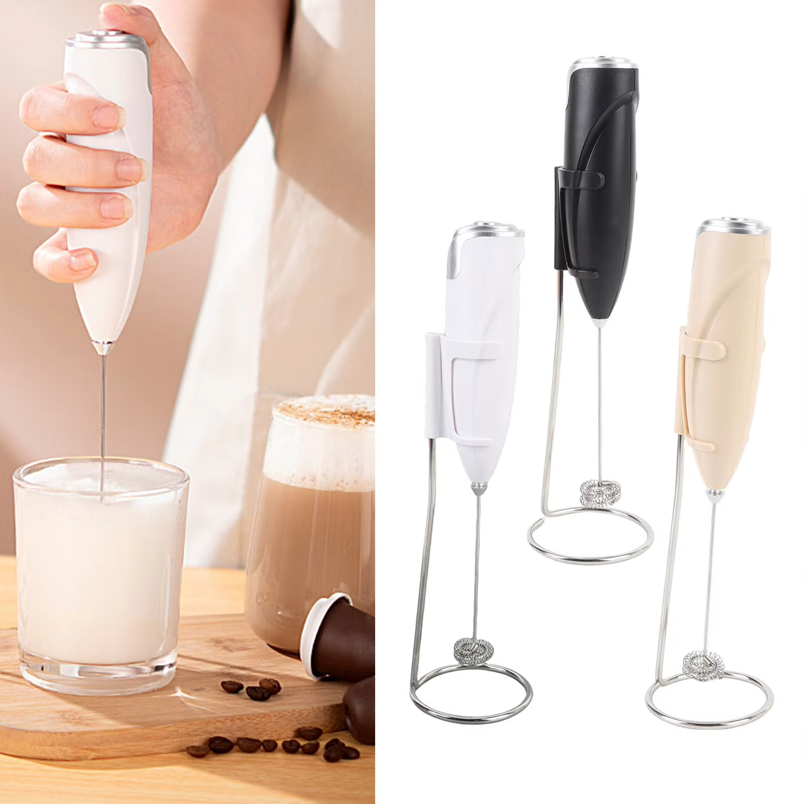 Camping Cooking Tool Set - 1 Set of Electric Milk Mixer