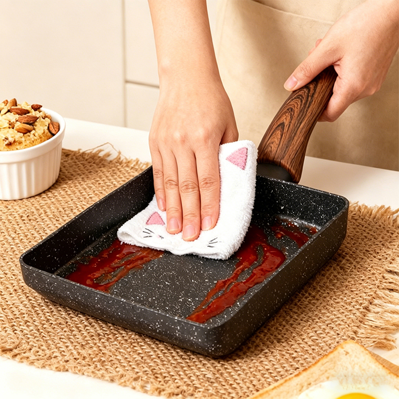 Japanese Camping Cooking - Japanese Omelette Pan Egg Roll Pans