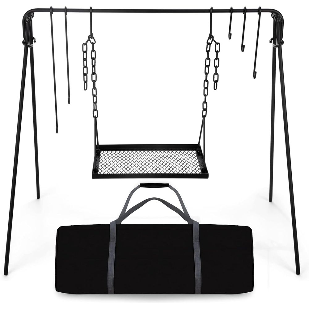 Campfire Cooking - Collapsible BBQ Grill Stand with Adjustable