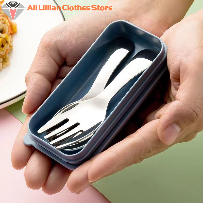 Camping Cooking Utensils Storage - Mini Portable Spoon Fork Tableware Outdoor
