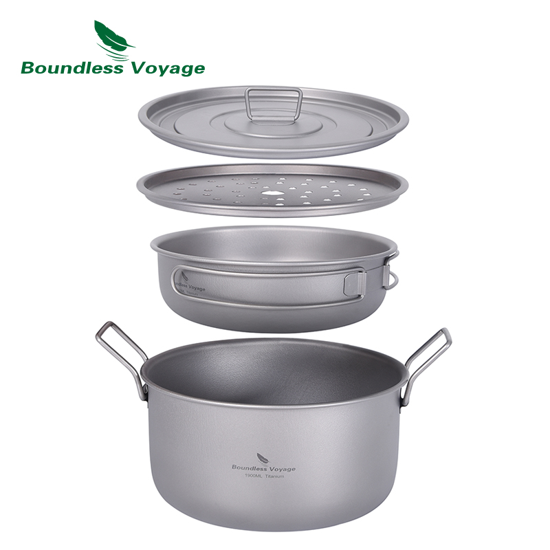 Camping Cooking Utensils Kit - Boundless Voyage Camping Cooking Pot Multifunctional