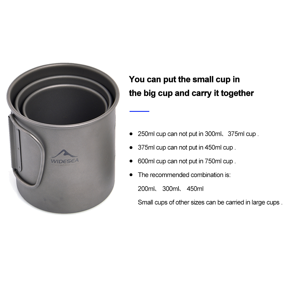 Widesea Camping Mug Titanium C - Camping Cooking Set Jetboil avis et prix