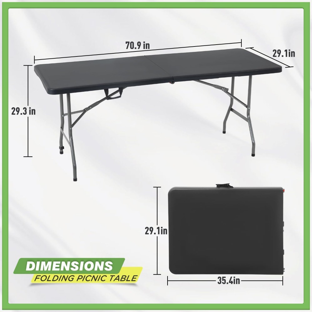 6 FT Folding Camping Table Hea - Camping Cooking Table avis et prix