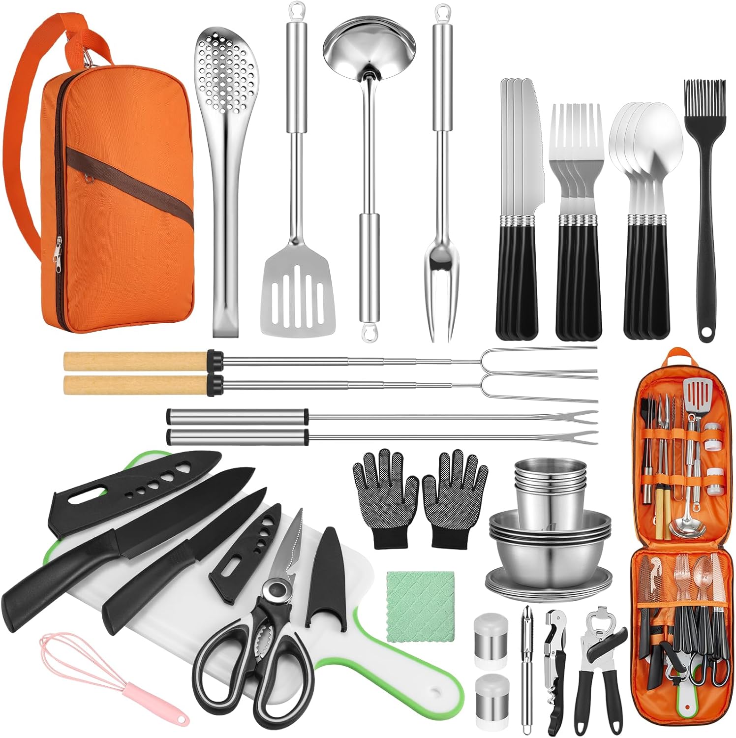 45-Piece Camping Cookware Set  - Camping Cooking Utensil Set avis et prix