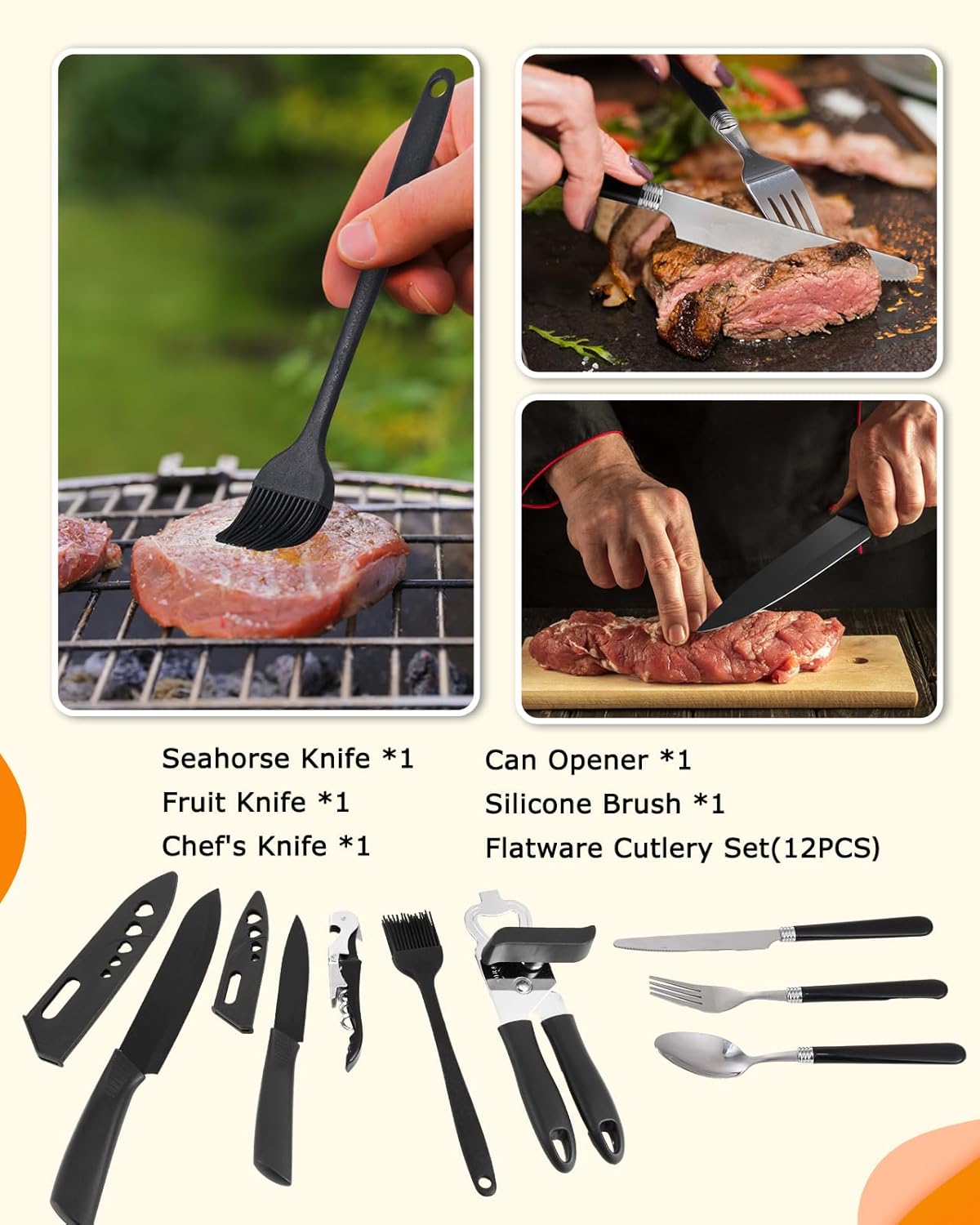 45-Piece Camping Cookware Set  - Camping Cooking Utensil Set avis et prix