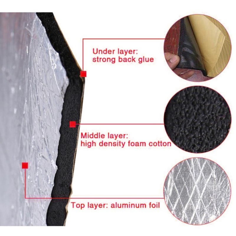 2000*500mm 5/10mm Car Sound Ma - Aluminum Foil Heavy Duty avis et prix
