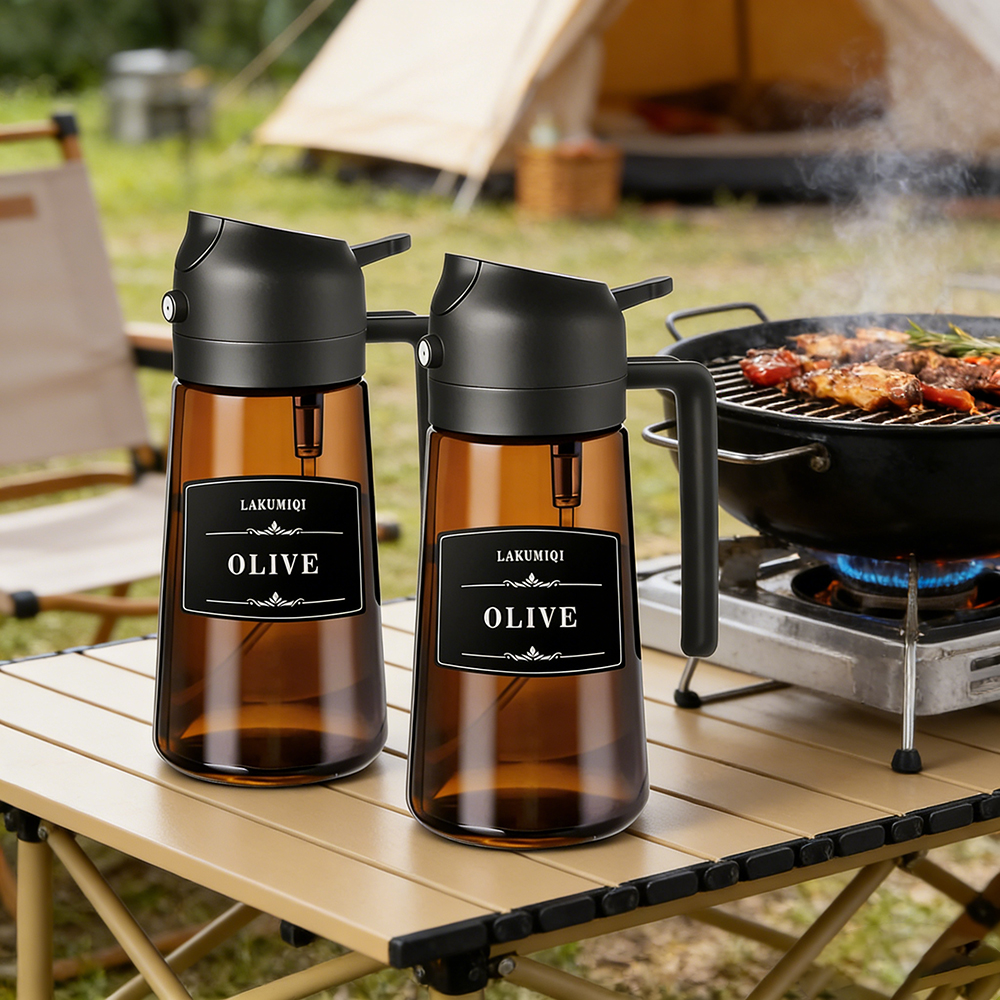 2-in-1 Glass Oil Sprayer & Dis - Camping Cooking Oil Bottle avis et prix