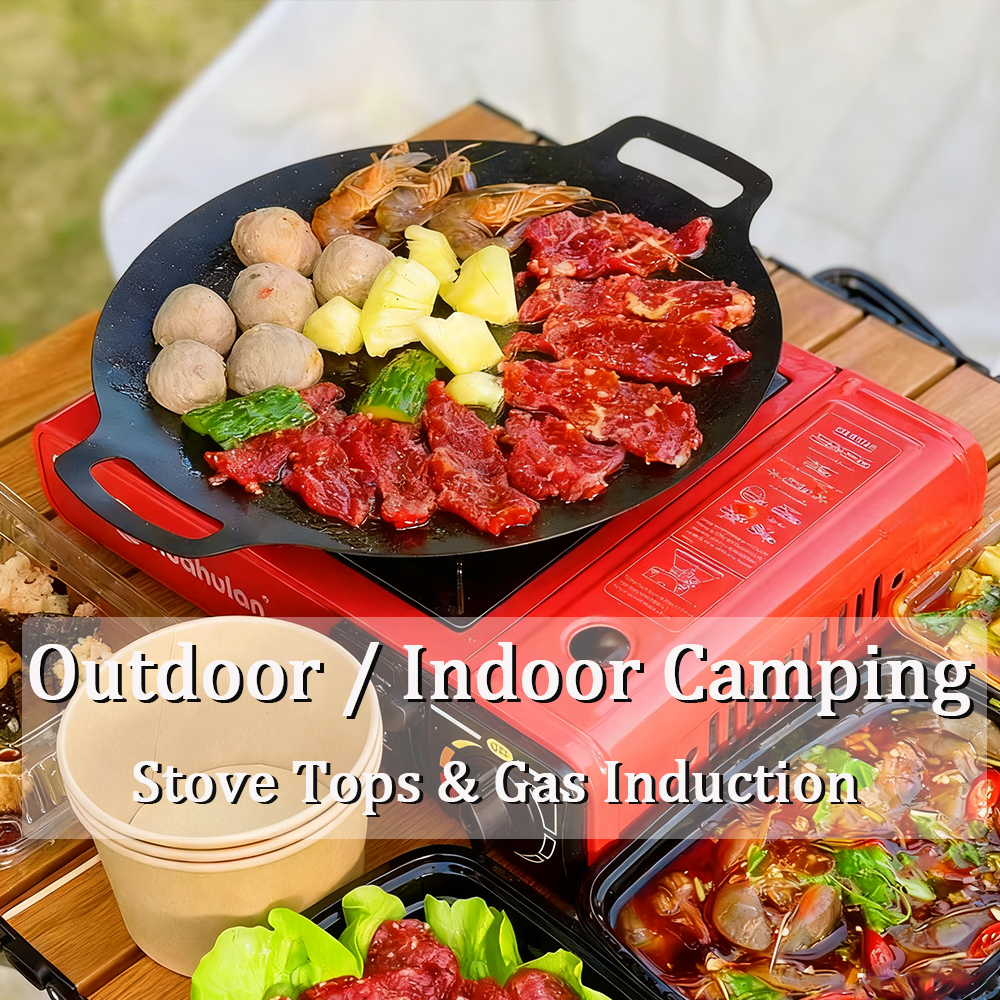 Korean BBQ Grill Pan Non-stick - Camping Cooking Range avis et prix
