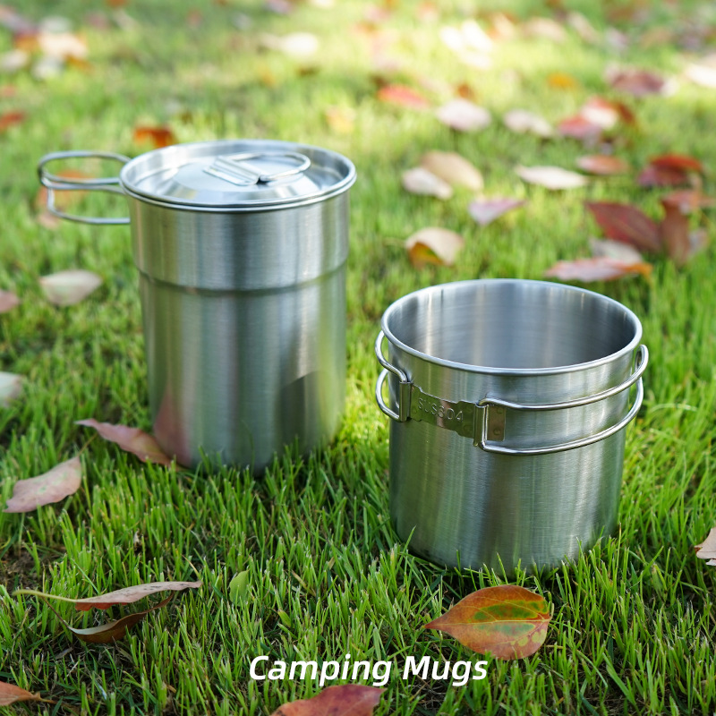 2Pcs/Set Camping Kettle Stainl - Camping Cooking Set With Kettle avis et prix