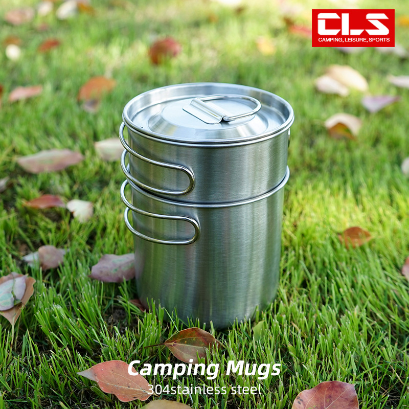 2Pcs/Set Camping Kettle Stainl - Camping Cooking Set With Kettle avis et prix