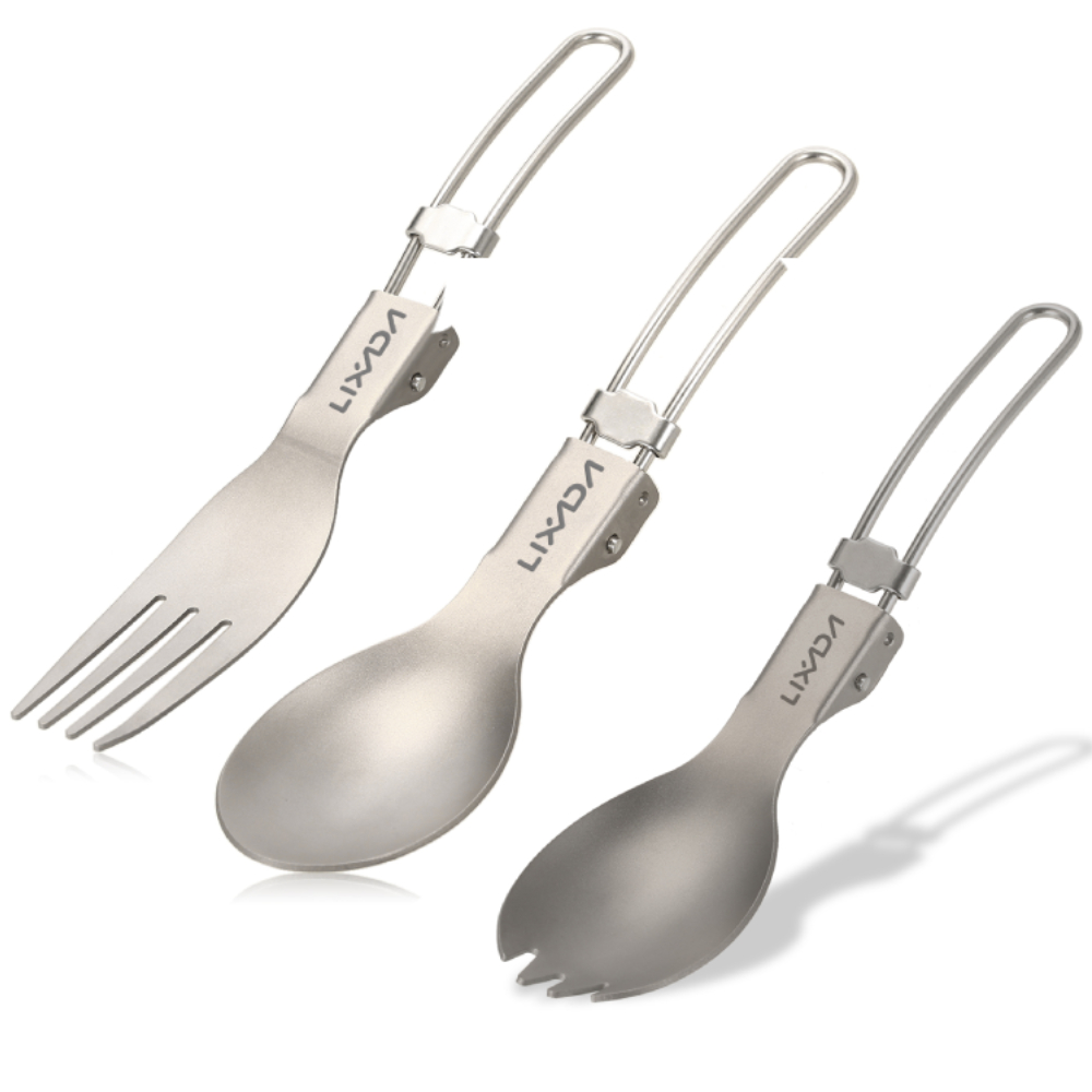 Lixada Titanium Folding Fork U - Camping Cooking Utensils Kit avis et prix