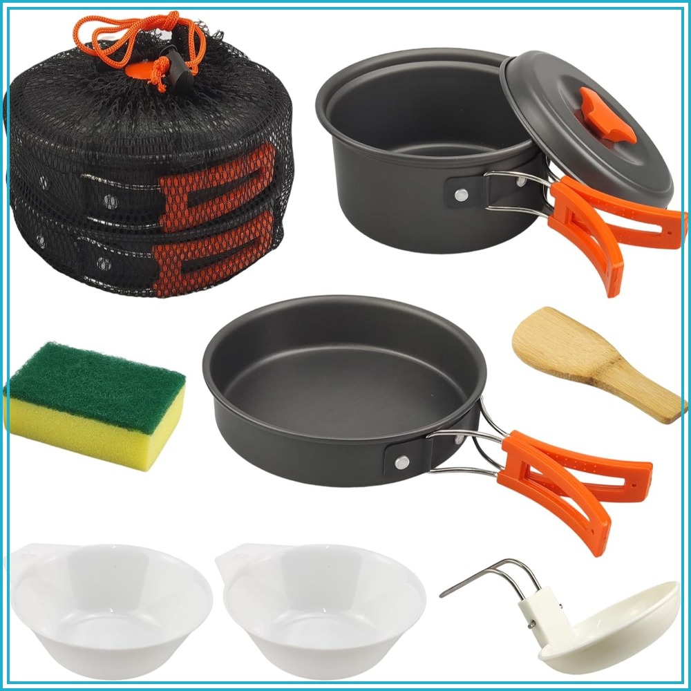 7Pcs Camping Pan Set - Backpac - Camping Hiking Cooking avis et prix