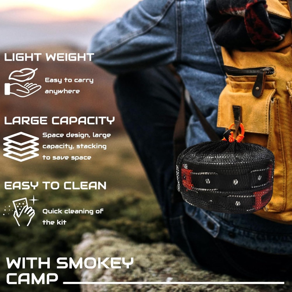 7Pcs Camping Pan Set - Backpac - Camping Hiking Cooking avis et prix