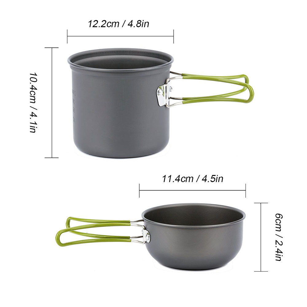 Ultralight Camping Pots Cookwa - Camping Cooking Utensils Kit avis et prix