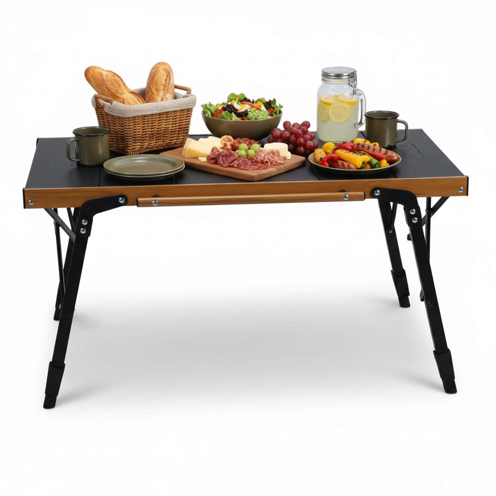 Portable Camping Table with St - Camping Outdoor Cooking Table avis et prix
