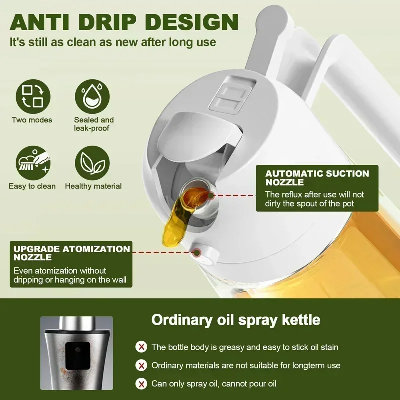 Olive Oil Spray Oil Sprayer Pl - Camping Cooking Oil Bottle avis et prix