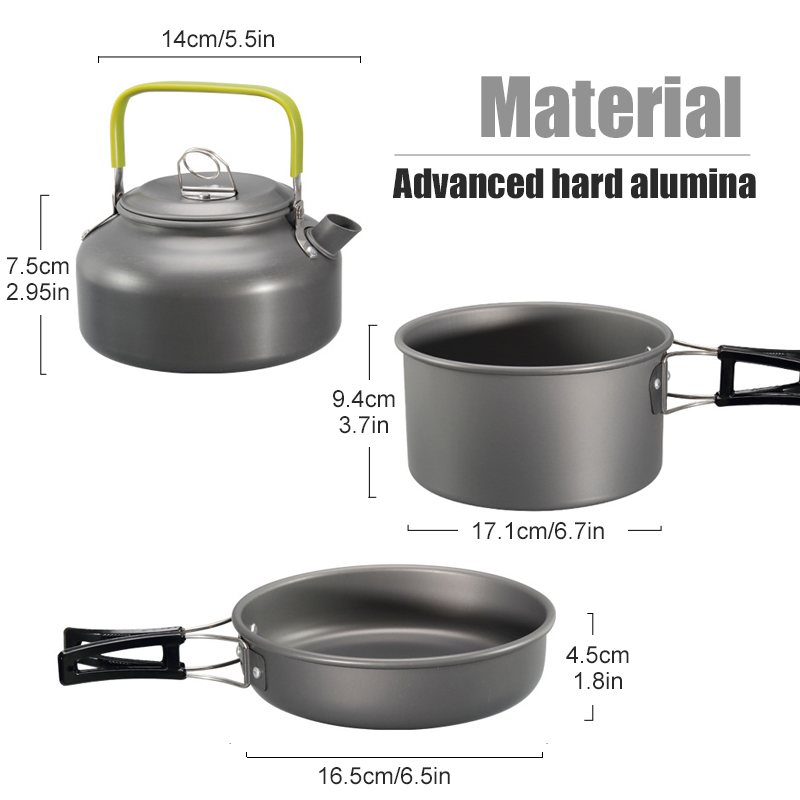 WESTTUNE Camping Cookware Kit  - Camping Cooking Set With Kettle avis et prix