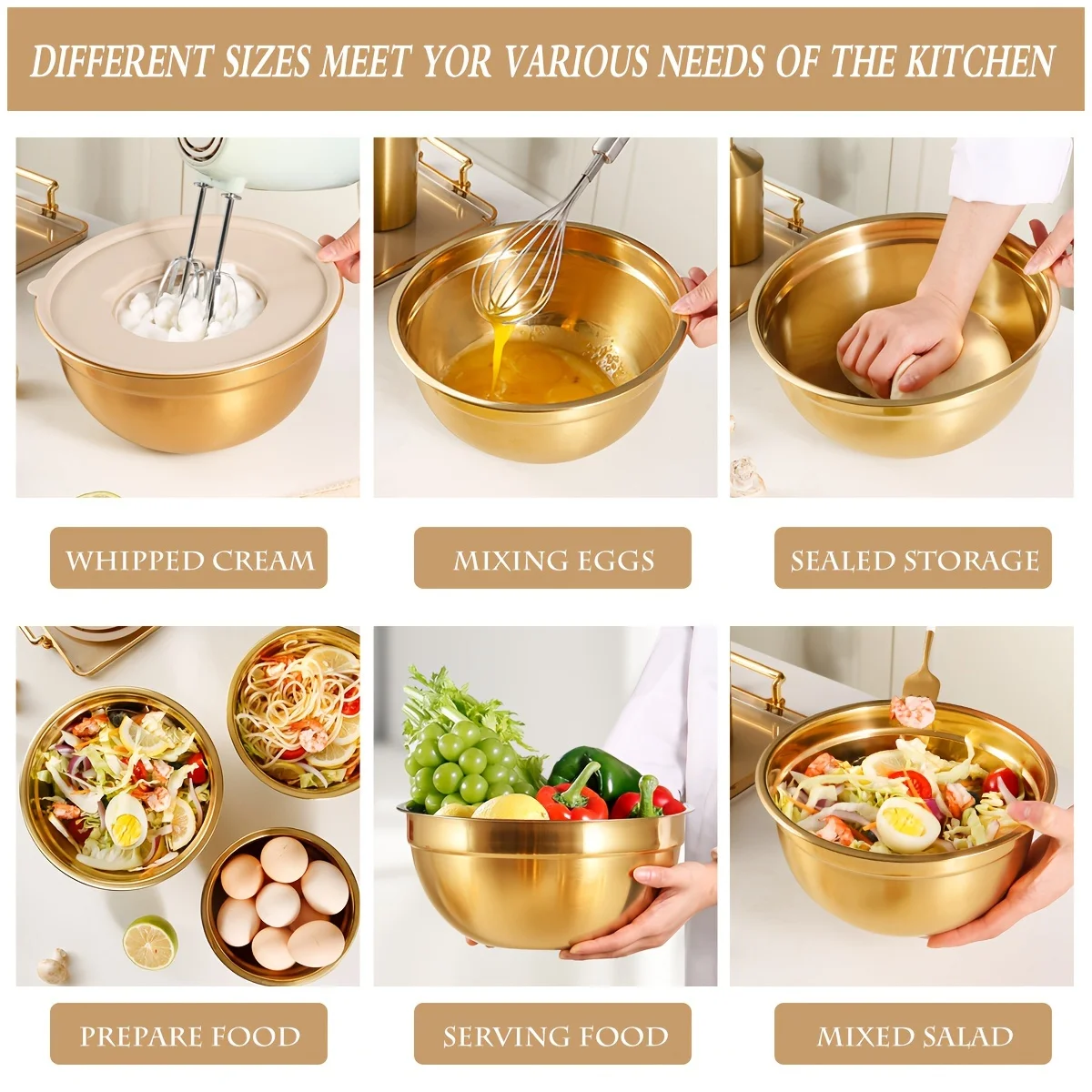 10-piece gold stainless steel  - Camping Cooking Tool Set avis et prix