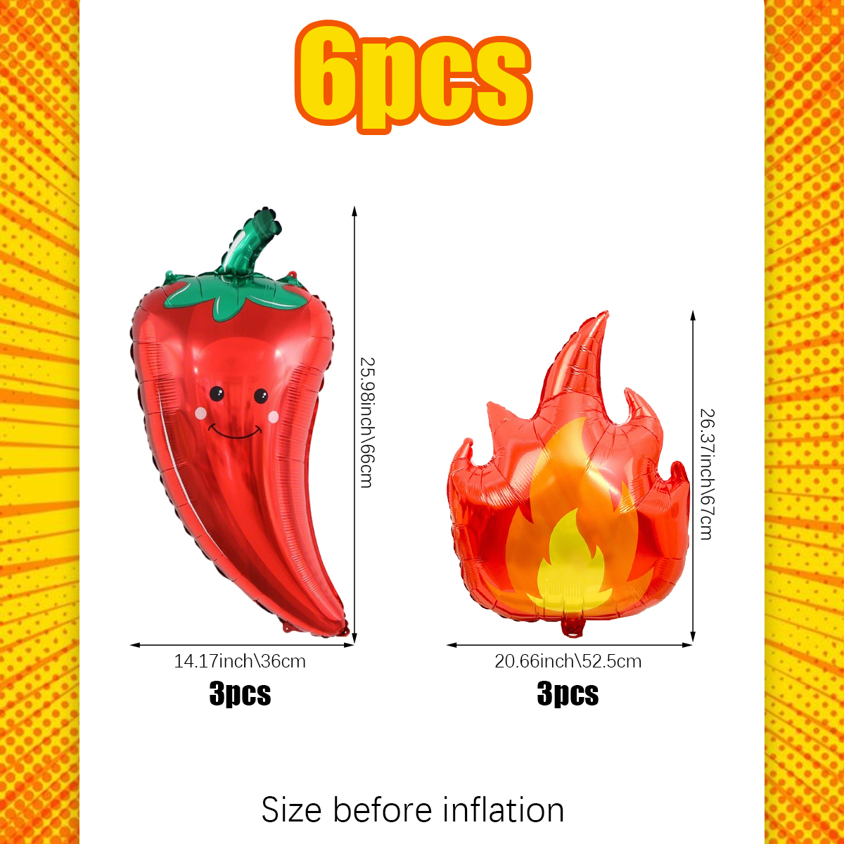 6pcs Pepper Flame Chili Flame  - Camping Cooking Tool Set avis et prix