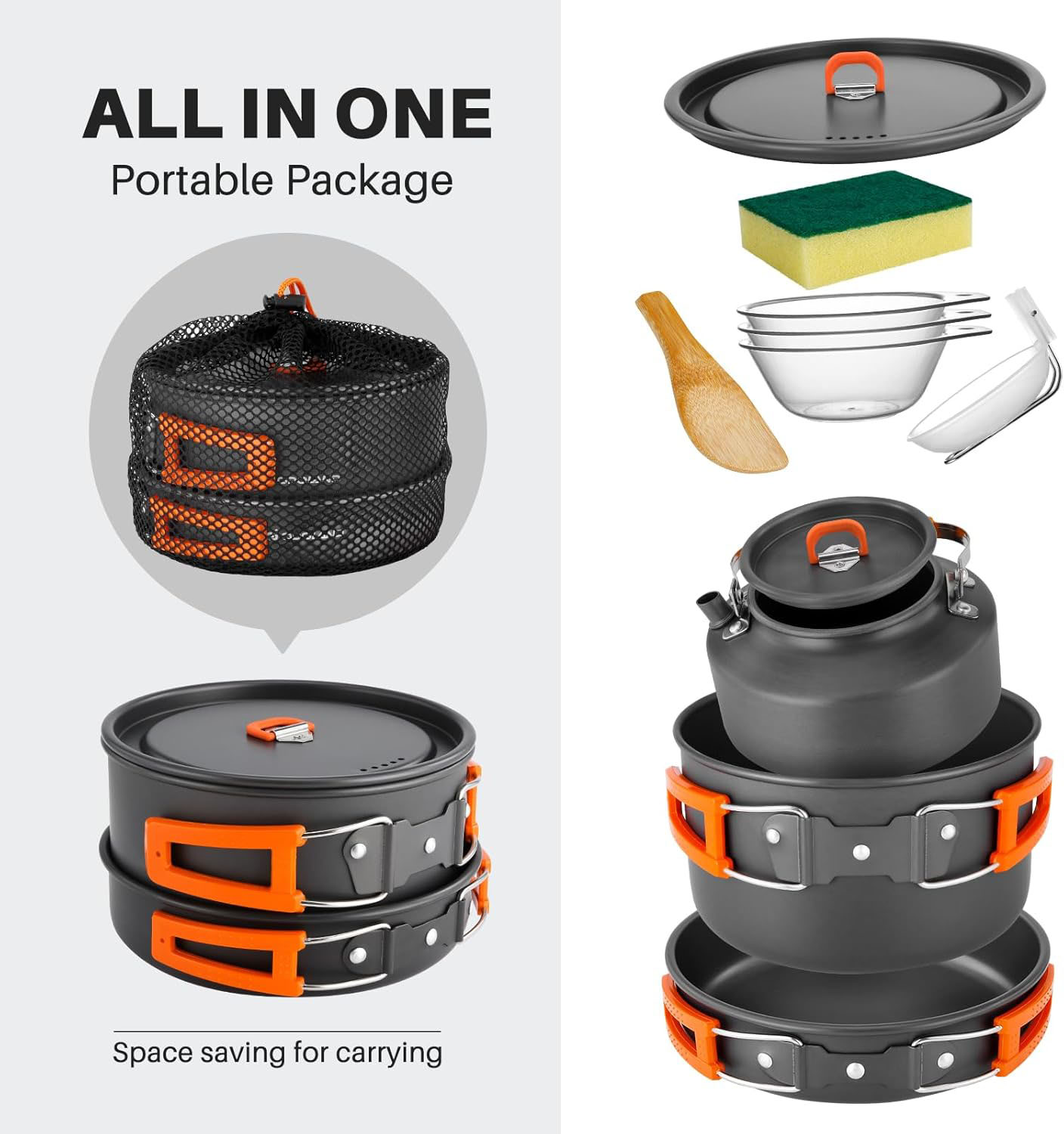 Camping Cookware Camping Pot a - Camping Cooking Set With Kettle avis et prix