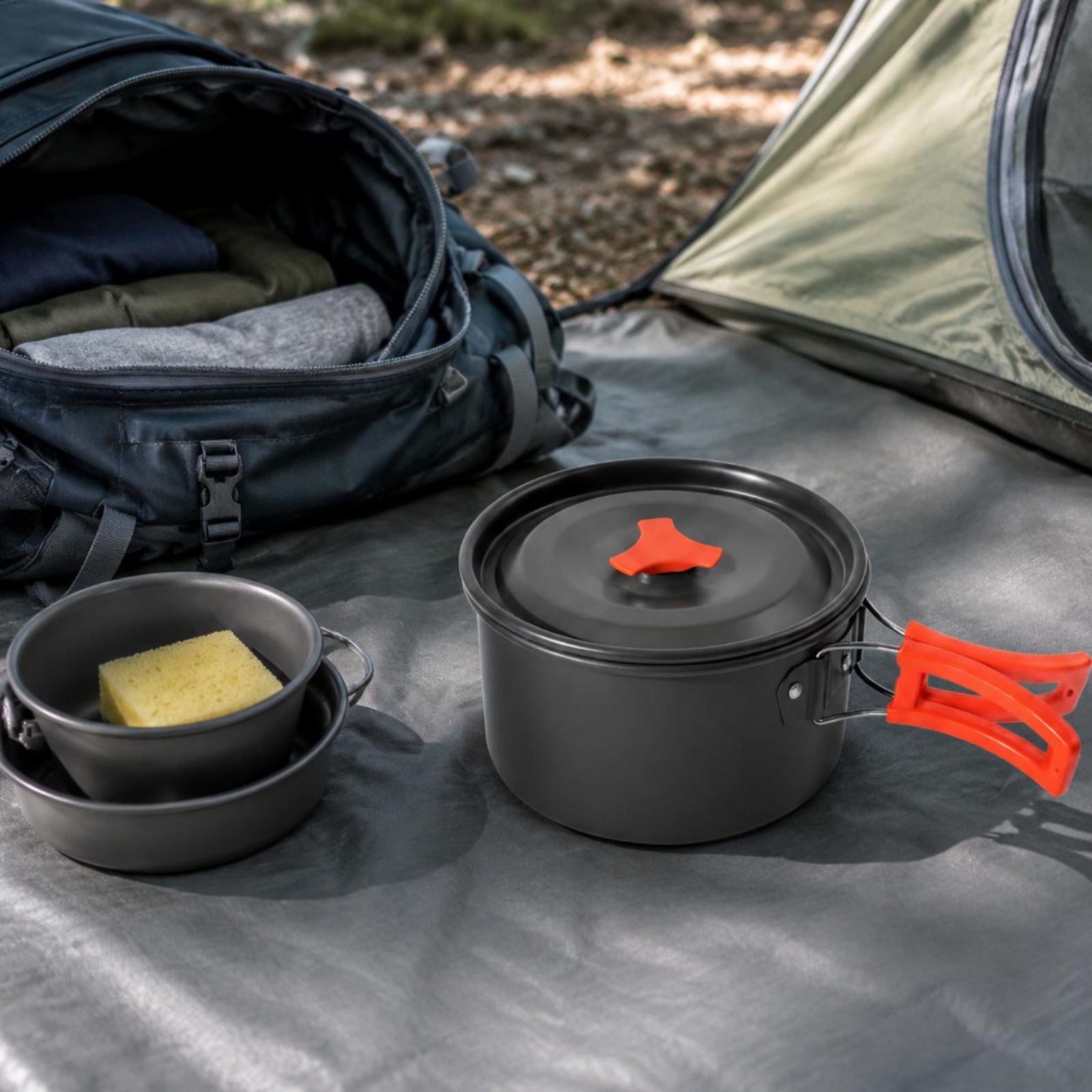 Camping Pot Set Compact Campin - Camping Cooking Gear Set avis et prix