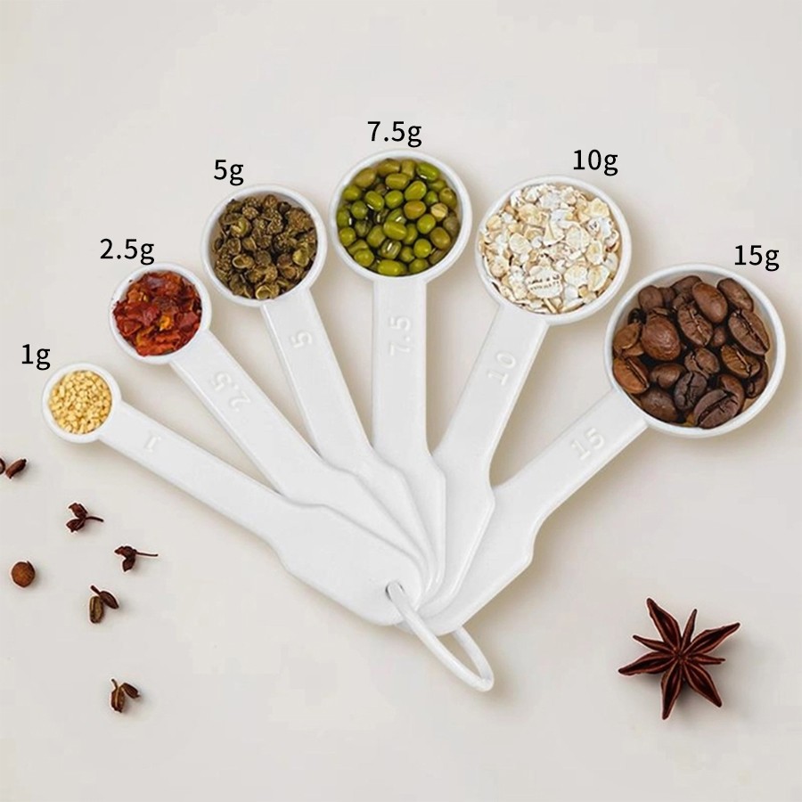 6pcs/set Nestable Plastic Meas - Camping Cooking Tool Set avis et prix