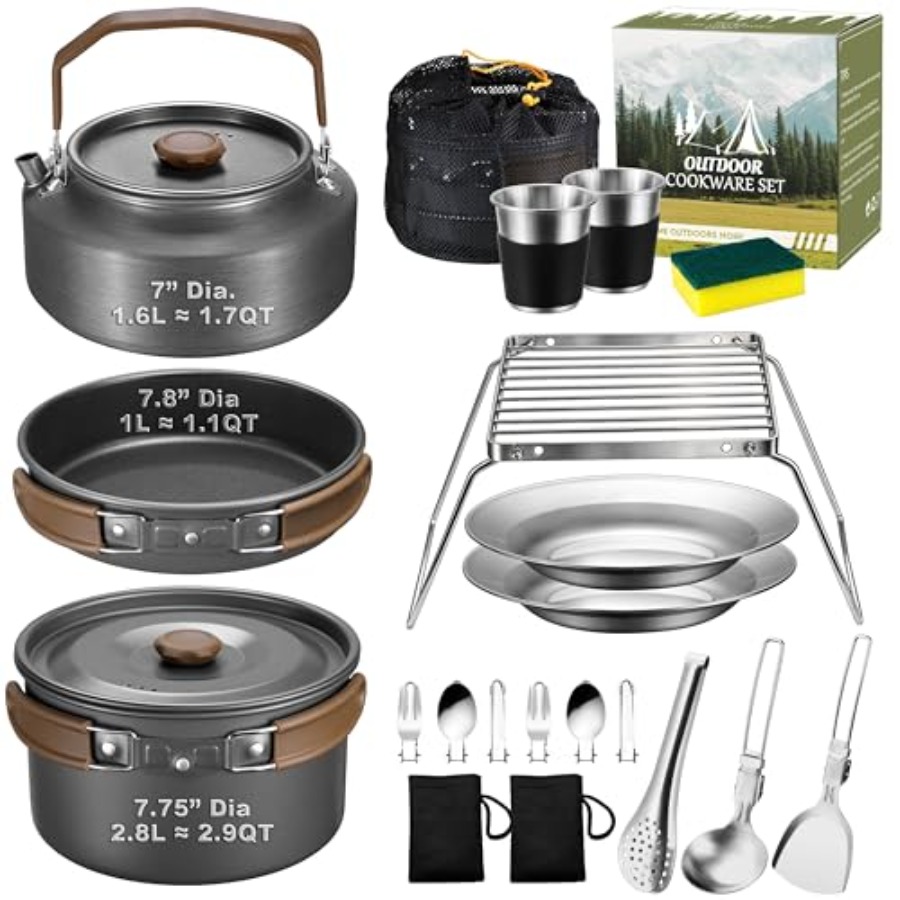 Camping cookware mess kit for  - Campfire Cooking avis et prix