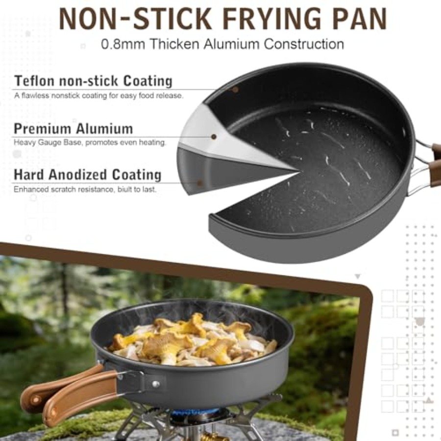 Camping cookware mess kit for  - Campfire Cooking avis et prix