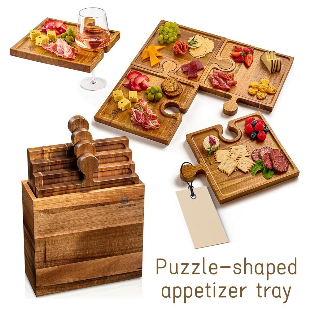 Wooden Puzzle Shaped Appetizer - Camping Cooking Tool Set avis et prix