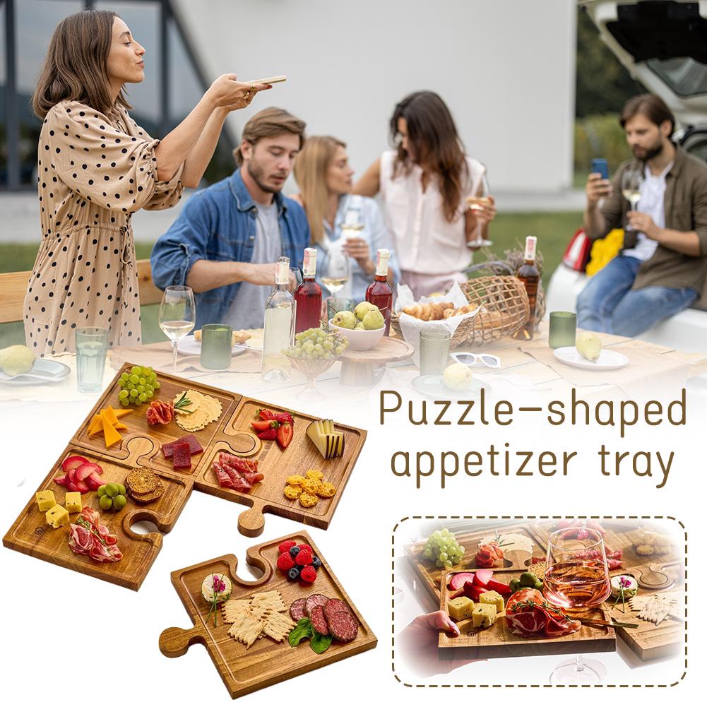 Wooden Puzzle Shaped Appetizer - Camping Cooking Tool Set avis et prix