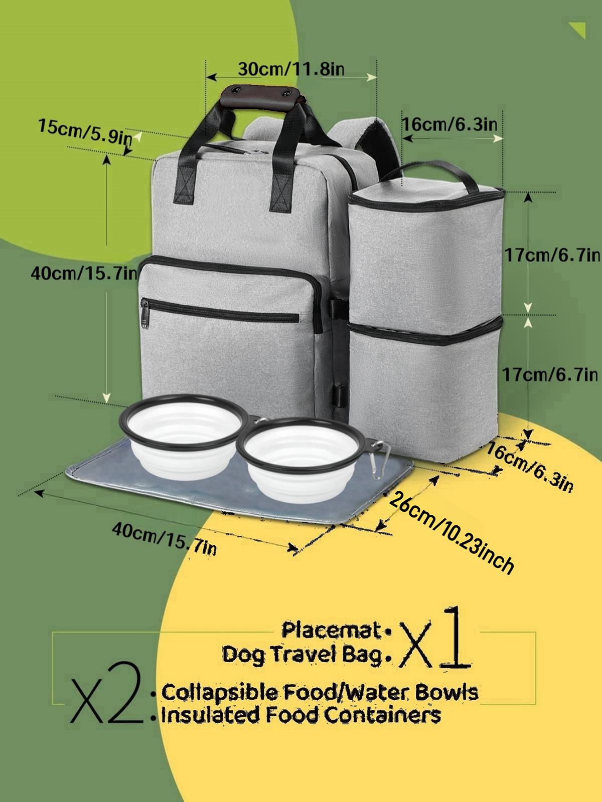 4 Set Dog Travel Bag Multi-Fun - Camping Cooking Food avis et prix
