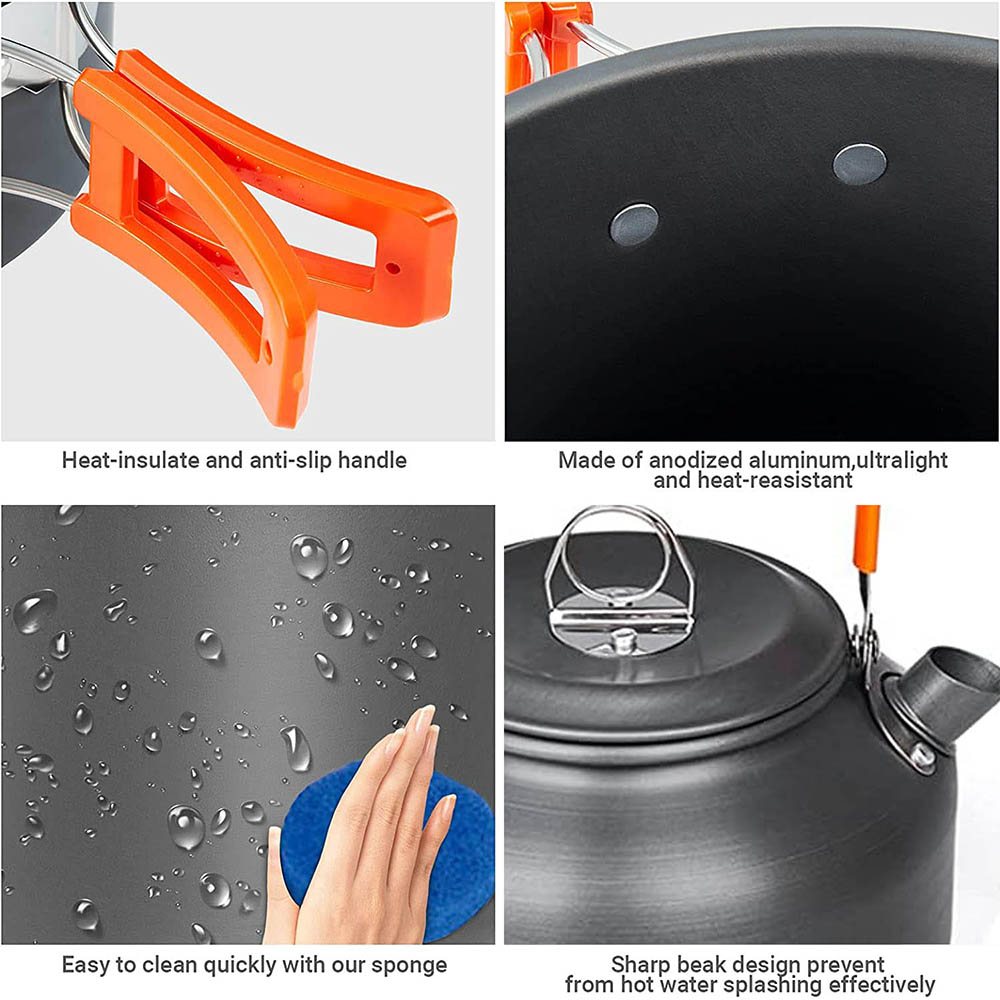 1pcs/1set Camping Cookware Kit - Camping Cooking Gear Set avis et prix