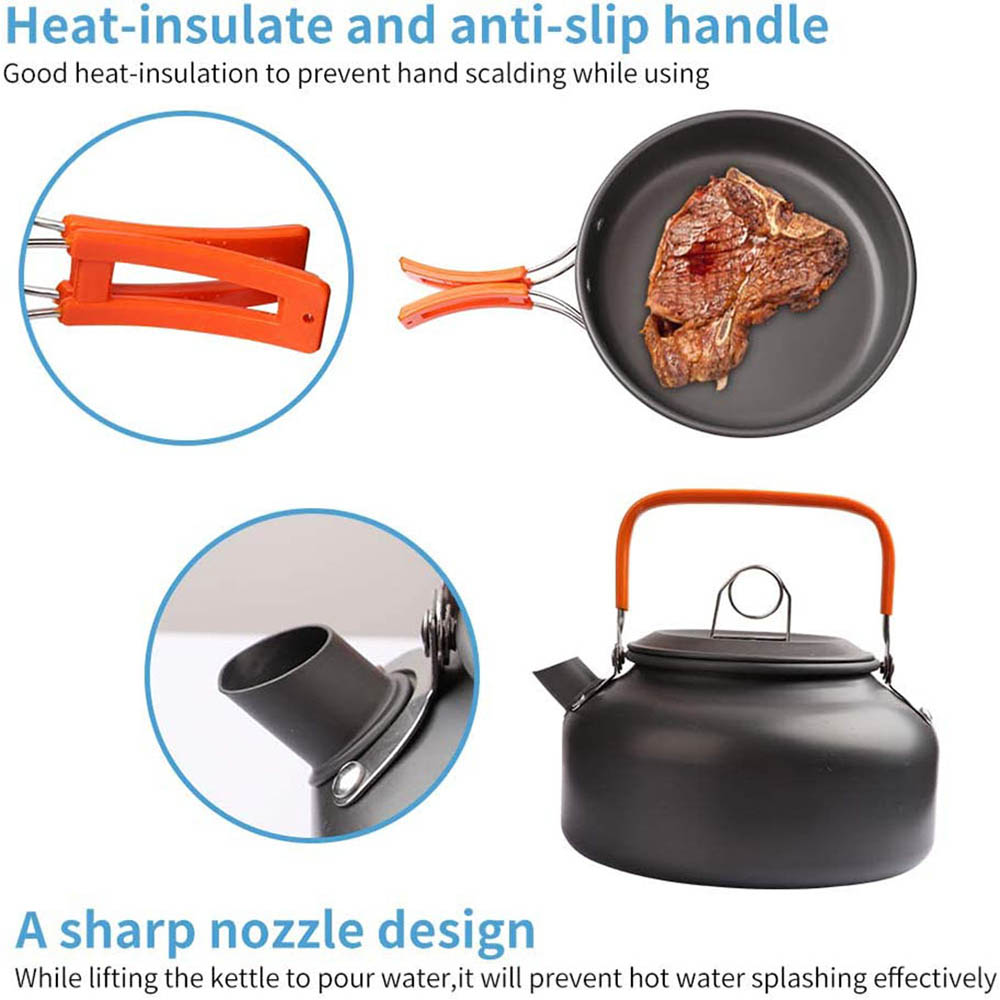 1pcs/1set Camping Cookware Kit - Camping Cooking Gear Set avis et prix