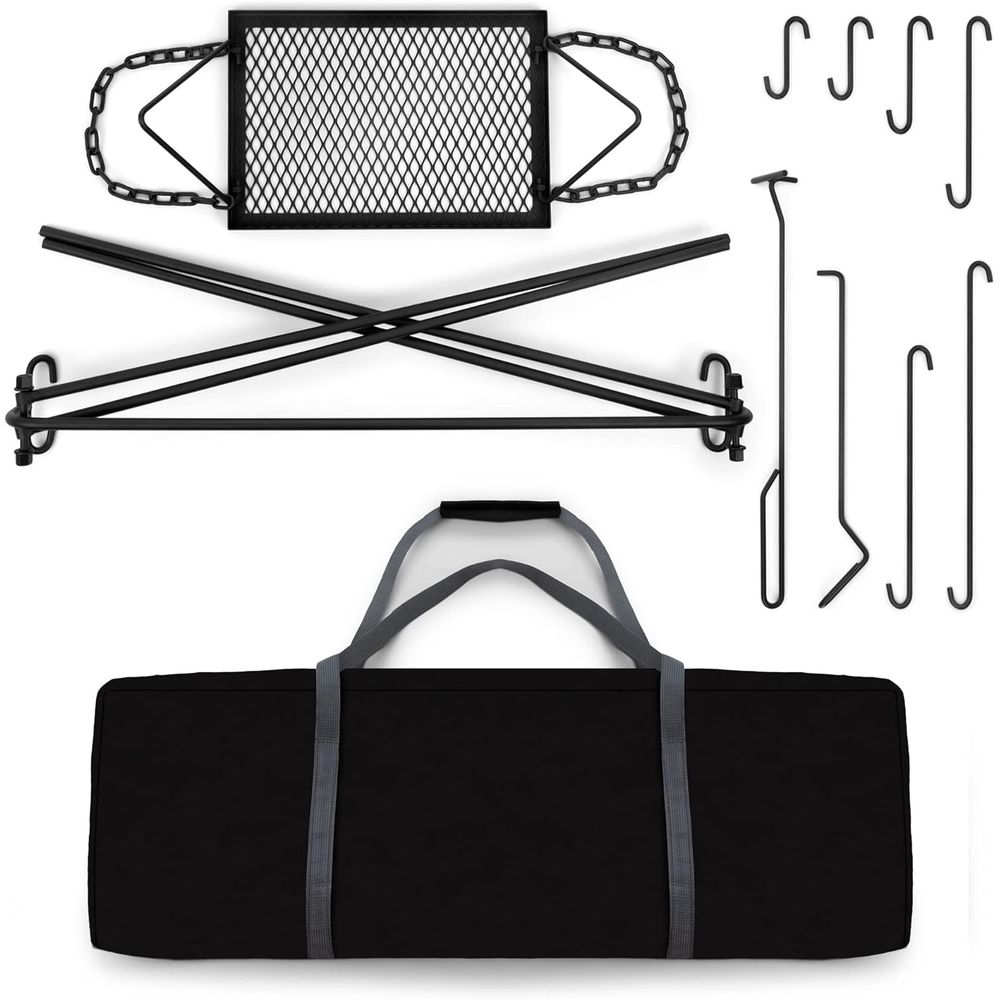 Collapsible BBQ Grill Stand wi - Campfire Cooking avis et prix