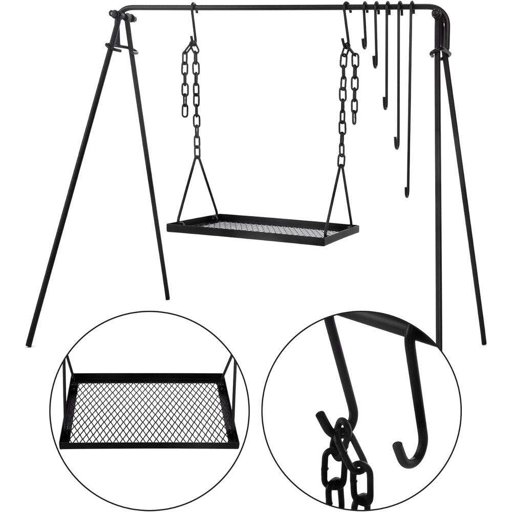 Collapsible BBQ Grill Stand wi - Campfire Cooking avis et prix