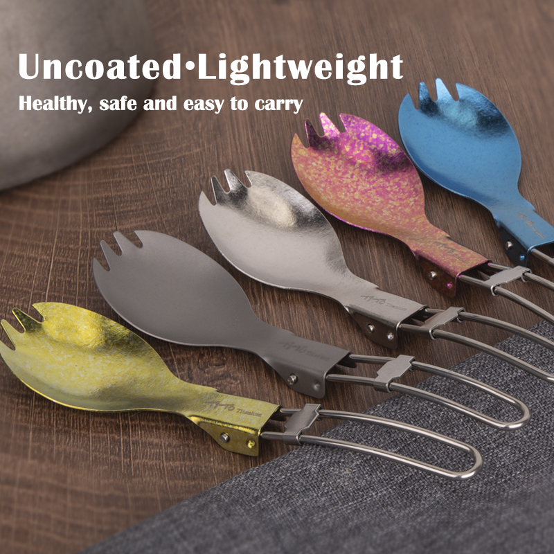 TiTo Titanium Folding Spork Po - Camping Cooking Utensils Kit avis et prix