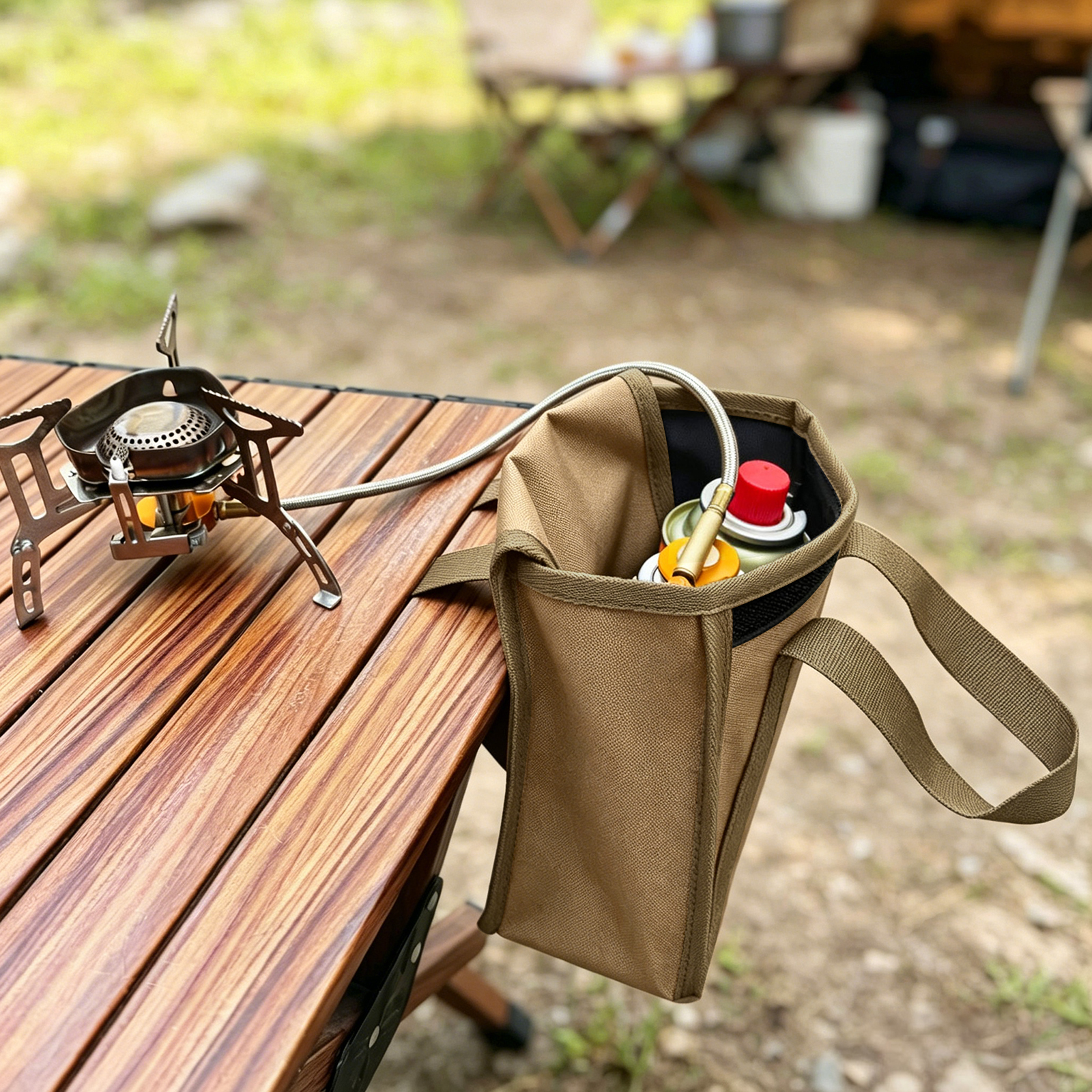 Outdoor Camping Gas Tank Stora - Camping Cooking Utensils Storage avis et prix