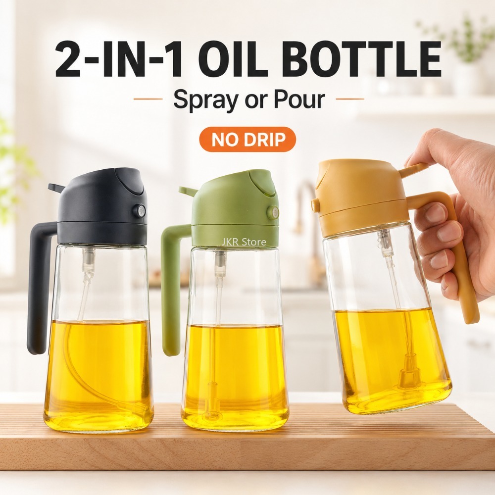 2 in 1 Olive Oil Sprayer Dispe - Camping Cooking Oil Bottle avis et prix