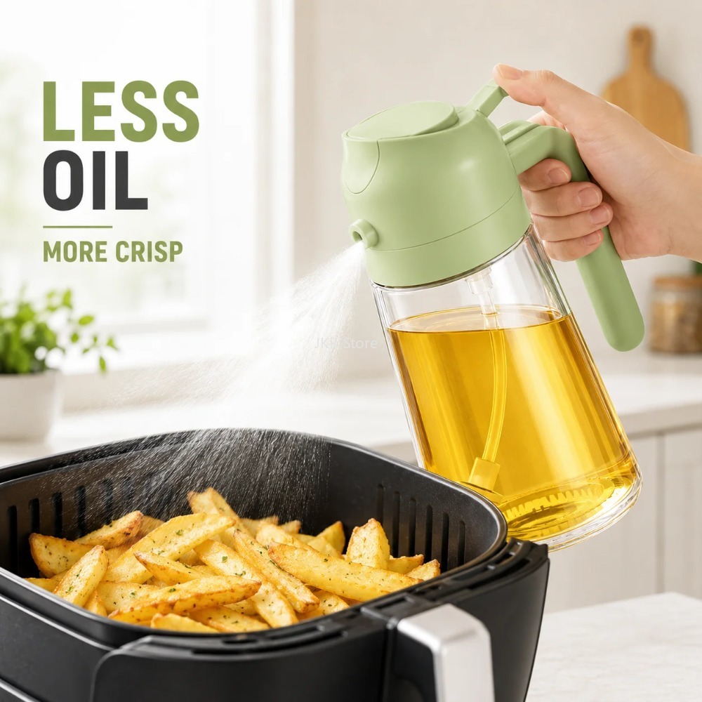 2 in 1 Olive Oil Sprayer Dispe - Camping Cooking Oil Bottle avis et prix