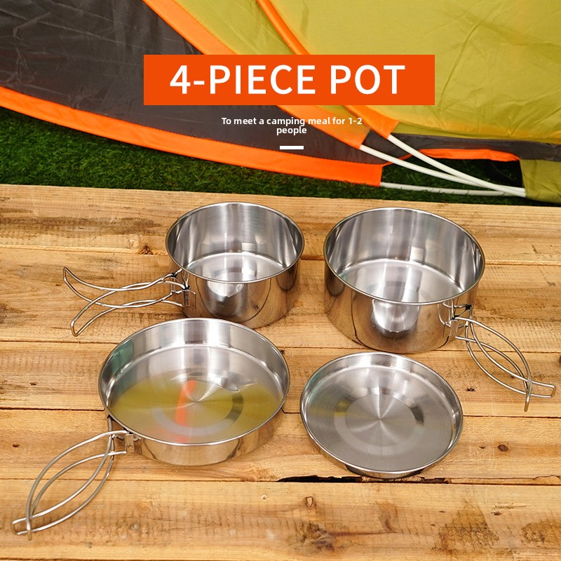 CLS 4-Piece Stainless Steel Ca - Camping Cooking Set Jetboil avis et prix