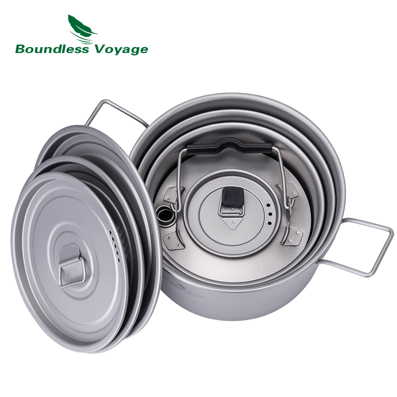 Boundless Voyage Titanium Pot  - Camping Cooking Tool Set avis et prix