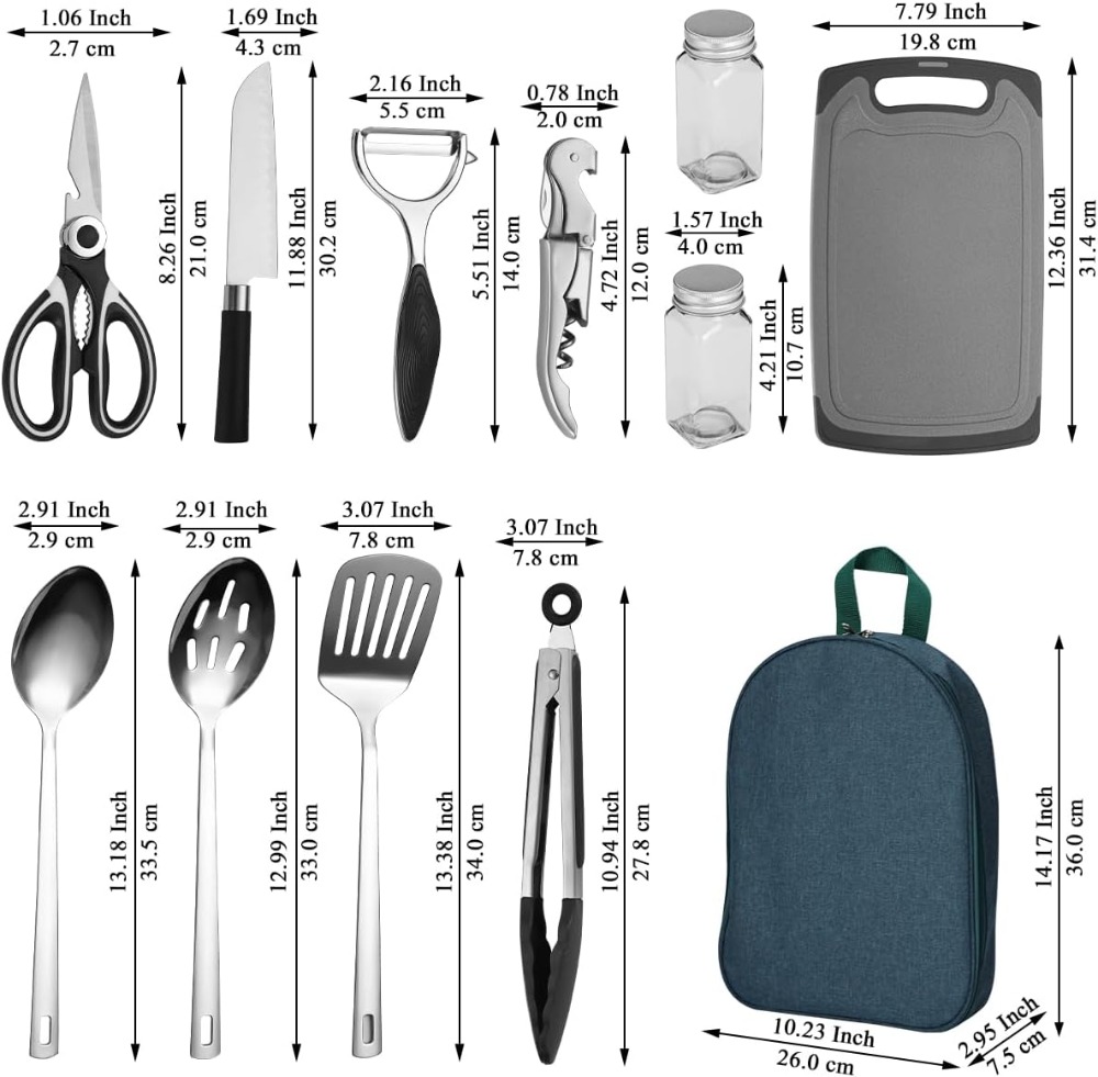 Camping Cooking Utensil Set 10 - Camping Cooking Utensil Set avis et prix