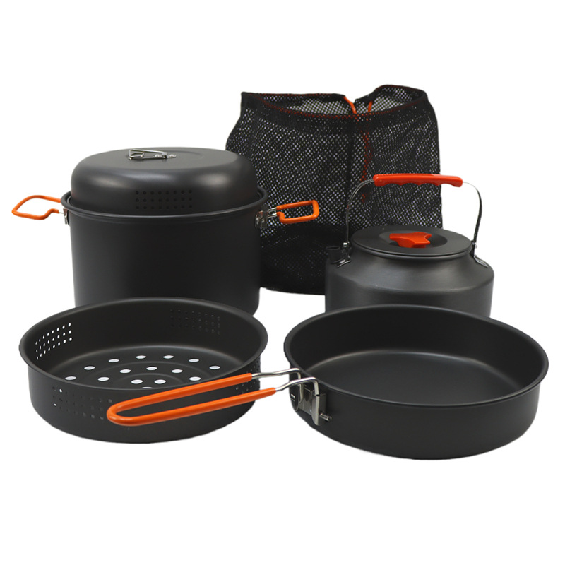 Outdoor Cookware Set Camping C - Camping Cooking Set With Kettle avis et prix