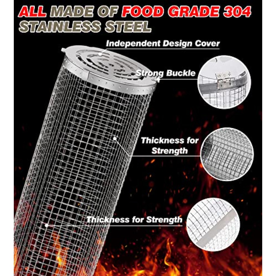 Outdoor Grilling Baskets Grill - Camping Cooking Utensils Kit avis et prix