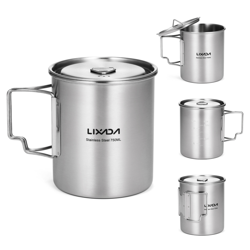 Lixada 750ml Cup Outdoor Stain - Camping Cooking Utensils Storage avis et prix