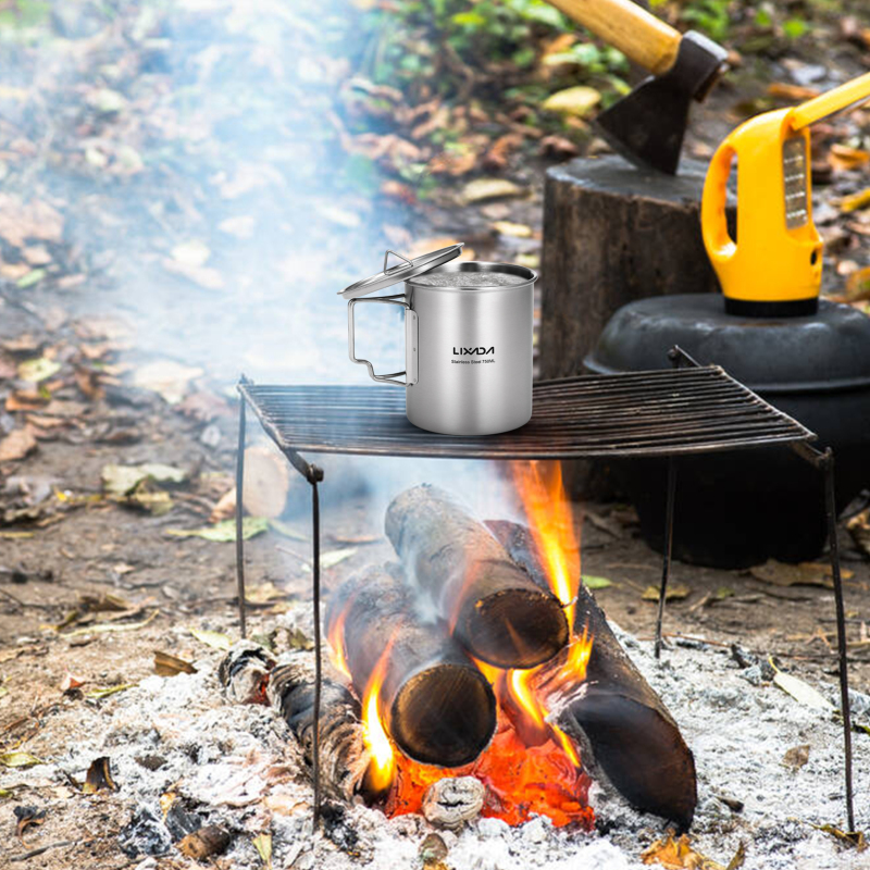 Lixada 750ml Cup Outdoor Stain - Camping Cooking Utensils Storage avis et prix