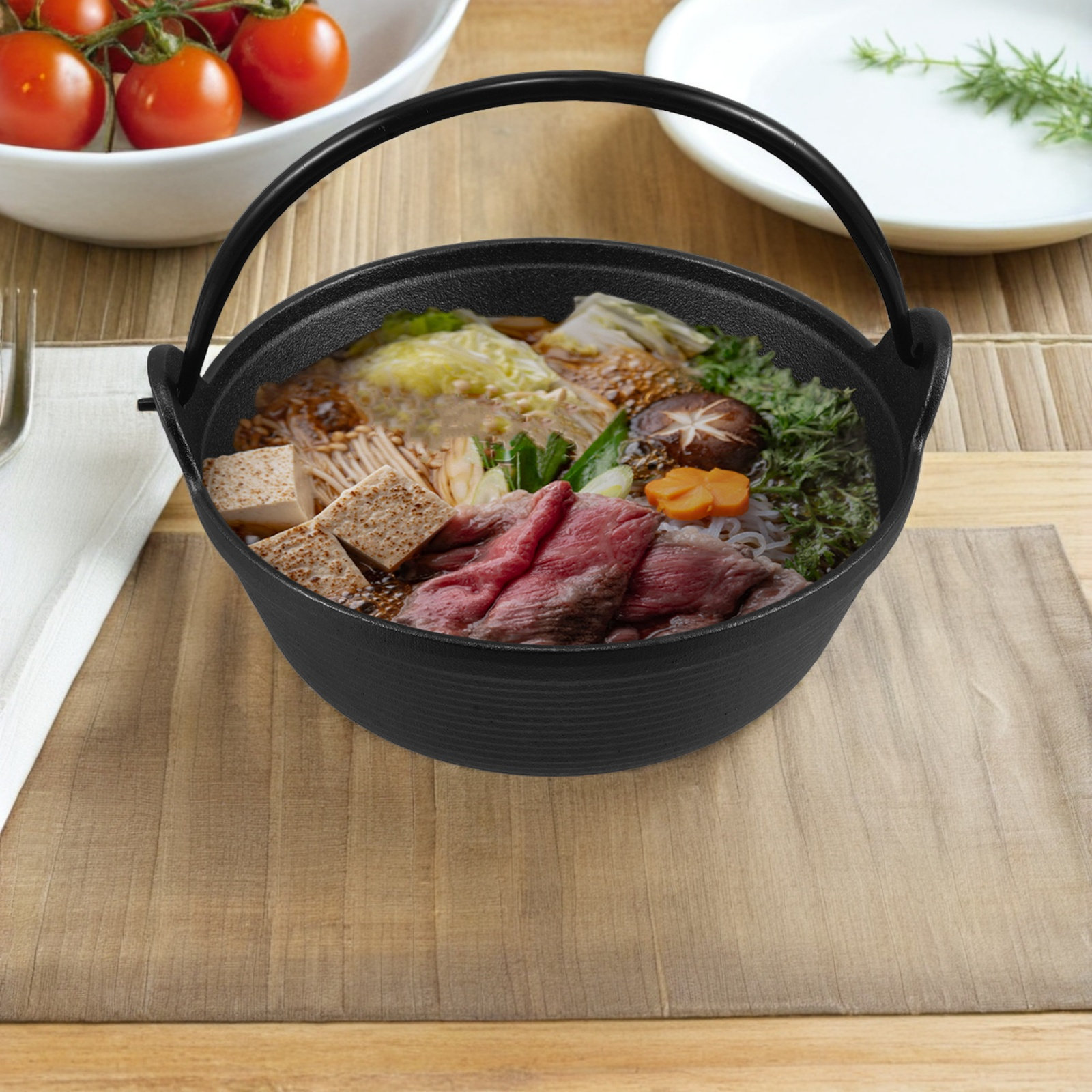 Cast Iron Japanese Sukiyaki Po - Japanese Camping Cooking avis et prix