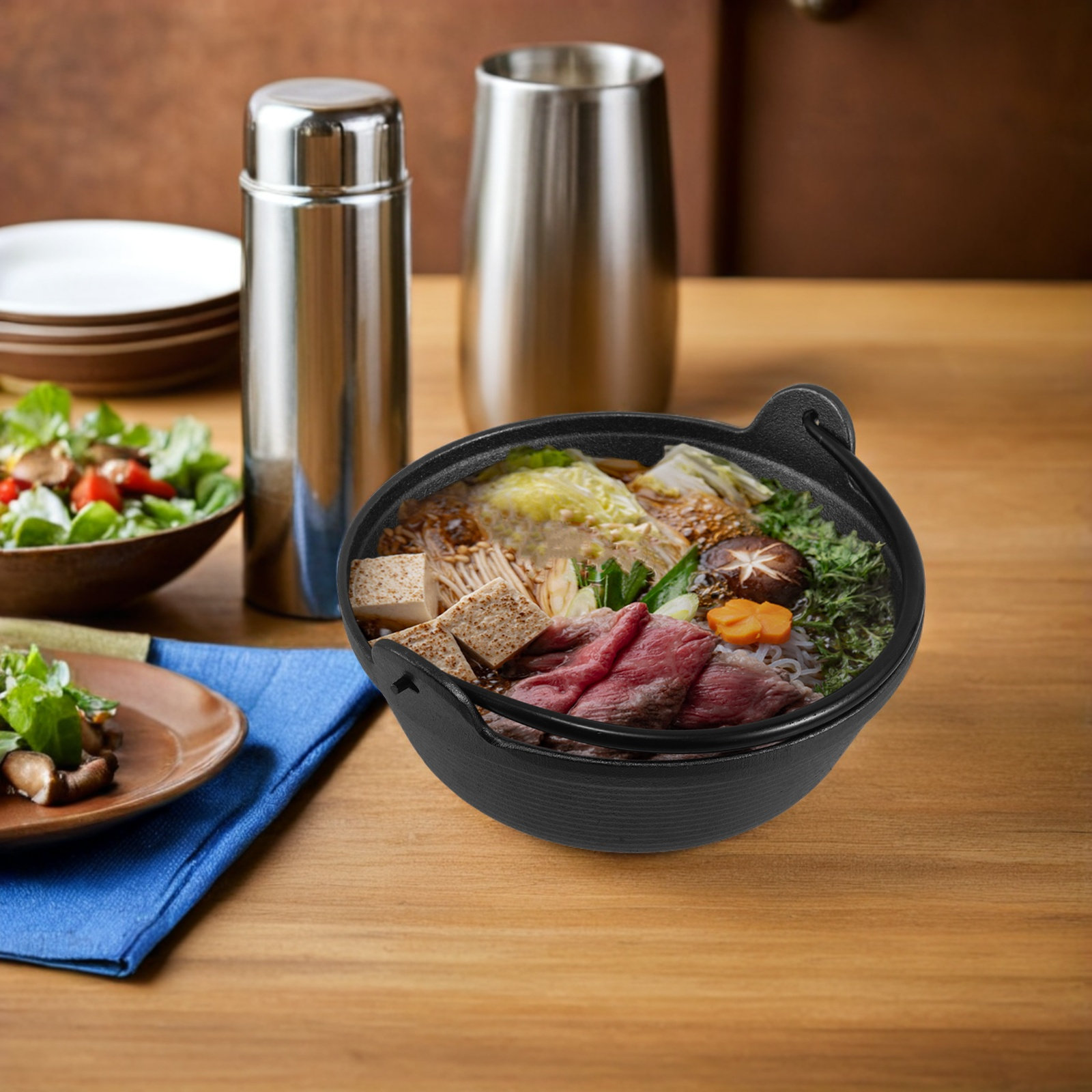 Cast Iron Japanese Sukiyaki Po - Japanese Camping Cooking avis et prix